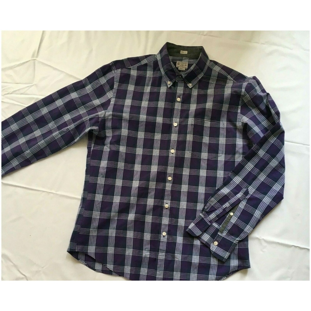 J. Crew Men's Button Down Shirt Purple Size Large - Picture 6 of 6